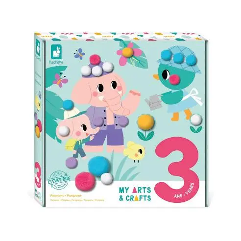 Estuche creativo Pompones 3 años - Janod J07741 JU07741 JANOD - 1
