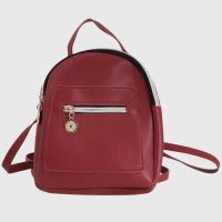 Mochila Mini Para Mujer De Cuero PU Multifuncional Bandolera Pequeña Color Sólido Fresco Bolsa De Hombro Para Teléfono Móvil - details 1