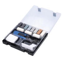 Juego De Herramientas De Reparación DIY Para Vinilo PVC Plásticos Eliminación De Rasguños Y Agujeros Con 11 Barras De Cera - details 1