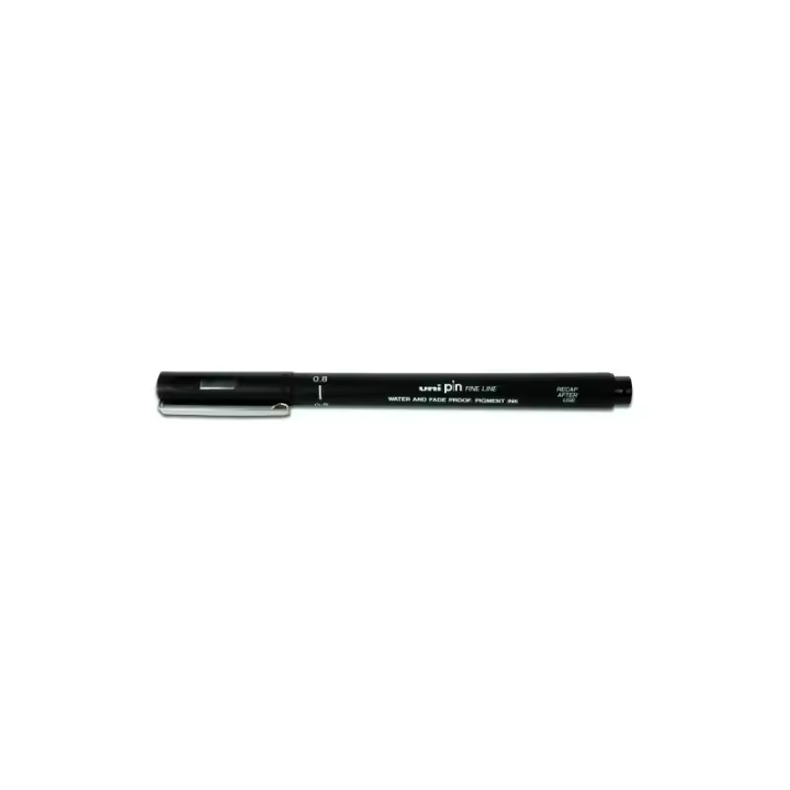Uni-Ball - ROTUL.UNI PIN MANGA 0,8 mm NEGRO - Pack de 12 unidades 482380000 - 1