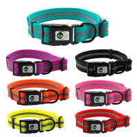 Collar De Perro PVC Impermeable Y Anti-Olor Durable Ajustable De Poliéster Suave Con Rayas Reflectantes S/M/L Para Todas Las Estaciones - details 0