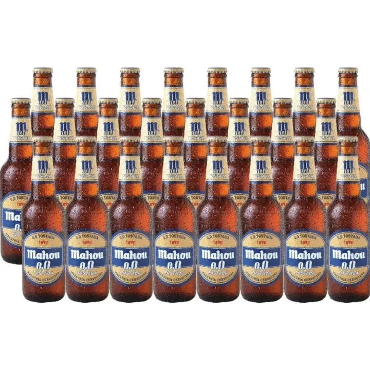 MAHOU SIN TOSTADA 0.0% Cerveza sin alcohol - Caja 24 botellas cristal  330ml - 1