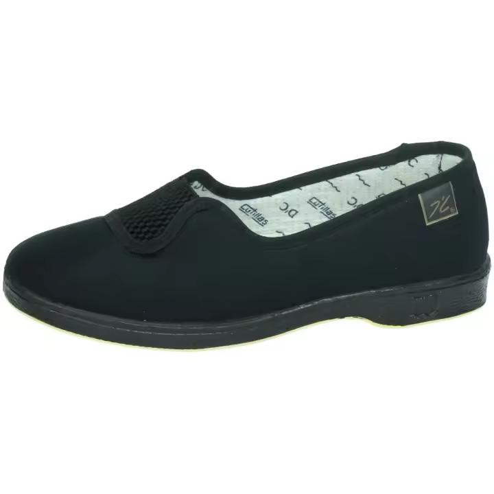 Zapatillas marca DOCTOR CUTILLAS para señora en color negro. Zapatillas de Verano para Señora Doctor Cutillas Modelo 413 - Comodidad y Frescura - 1