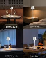 Lámpara De Mesa LED Recargable Sin Cable Para Estudio Y Oficina Luz Impermeable Con Sensor Táctil Para Dormitorio Y Bar - details 7