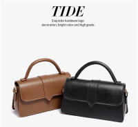 Bolso De Hombro Para Mujer En Cuero PU Moda Bolso Cruzado Vintage Bolsa De Mancuerna Cuadrada Satchel Negro Estilo Fashion - details 0