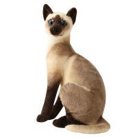 Muñeco De Peluche Siamese Realista Para Decoración Del Hogar Y Regalo Para Niñas Juguetes De Mascotas Corto De Algodón Relleno De Poliéster - details 7