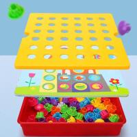 Juego De Rompecabezas De Hongo 3D Para Uñas Juguete Educativo Montessori Para Bebés Animales De Dibujos Animados Juguete Para Niños Regalos Tempranos - details 2