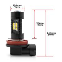 2Pcs Bombillas De Niebla LED H8 H11 Blancas Para VW Volkswagen Polo Mk5 Gti Hatch 6R 6C 61 Sin Errores Canbus Lámparas De Conducción 12V 30W - details 6