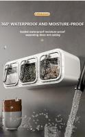 Organizador De Cocina Para Condimentos Y Especias Caja De Almacenamiento Montada En La Pared Jars Modernas Para La Casa Y Jardín - details 2