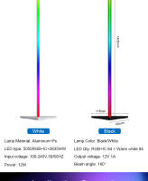 Lámpara De Piso RGB LED 140cm Para Ambiente Moderno Iluminación De Modo Dimmable Decorativa Para Dormitorio Instalación En Esquina Incluye Bombillas Control Remoto Material Aluminio - details 8