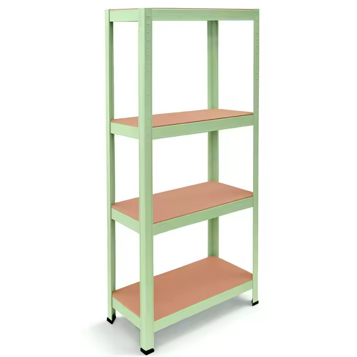 Ociodual Estanteria Metalica Tiny Verde, Estante Ideal para Hogar, Estanterias Trastero, Muebles, Oficina, Estanterias Almacenaje Divisible, Sin Tornillos, 240kg, 4 Baldas MDF, 150x60x30cm - 1