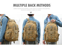Mochila Táctica De Camping 35L Para Hombres Y Mujeres Impermeable Y Duradera Con Sistema De Marco Interno Material De Nylon Rucksack De Salida De Emergencia Para Senderismo Y Viajes - details 3