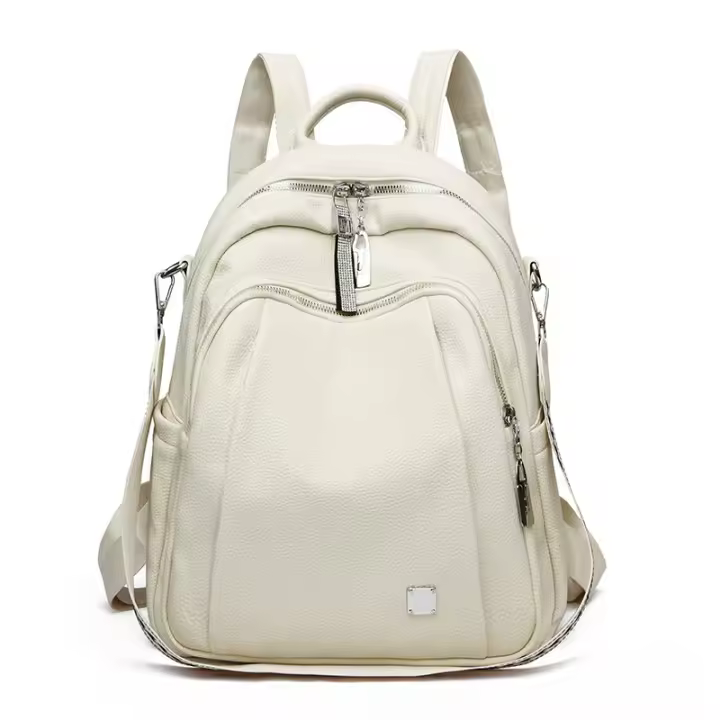 Mochila de cuero para Mujer, Bolso de un solo hombro, Bolso Escolar, Bolso de viaje de gran capacidad, Bolso casual de moda versátil - 1