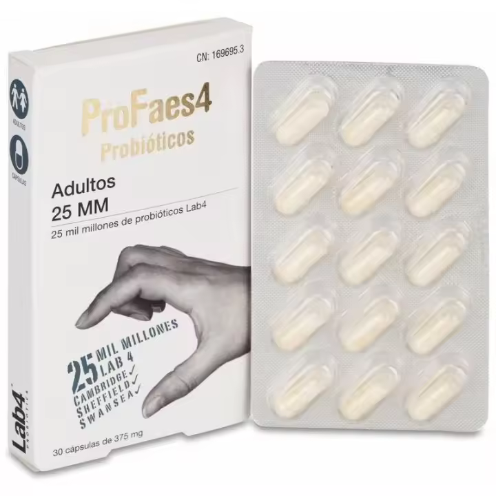 Profaes4 Probióticos Adultos 25Mm 30Cáps - 1