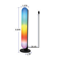 2pcs Luz Nocturna LED RGB Con Control Remoto Para Decoración De Habitación De Juego Sala De TV Barra Música Rítmica Lámpara Sin Incluir Baterías - details 10