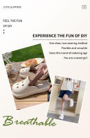 Zapatillas De Mujer Para Verano 2024 Con Suela Gruesa Y Agujero Muller Zapatos De Exterior Oficina Sandalias Mitad Pares Para Playa - details 2