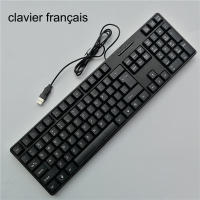 Teclado De Juego Con Teclas De Letras En Español Francés Ruso Árabe 104 Teclas Cableado USB Para Computadora ZUIDID - details 6