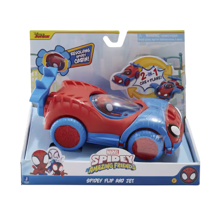 SPIDEY VEHICULO FLIP AND JET - 1