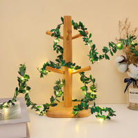 Cadena De Luces LED Verdes De Hierro Cuero Para Decoración De Boda Y Fiestas Cadena De Luces De Simulación De Guirnalda Con Flashing - details 1