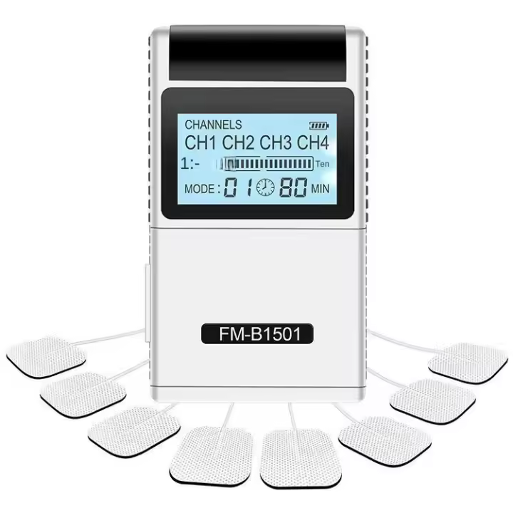 Electroestimulador de Fisioterapia Tens, masajeador de pulso EMS de baja frecuencia, 12 modos - 1