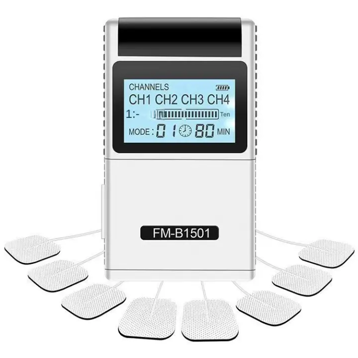 Electroestimulador de Fisioterapia Tens, masajeador de pulso EMS de baja frecuencia, 12 modos - 1