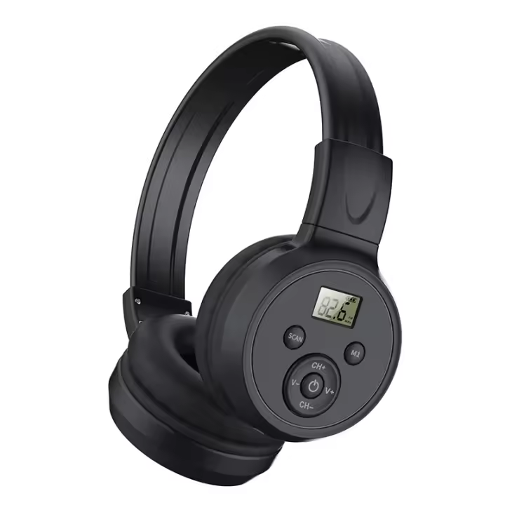 La mejor radio plegable Fm DE LAS auriculares Fm de la recepción del auricular de la Radio de Fm 50-108MHz - 1