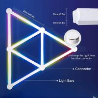 Lámpara De Pared Inteligente WIFI LED RGBIC Barra De Luz DIY Decoración De Ambiente Para Dormitorio Y Sala De Juegos Iluminación Nocturna Con Música Y TV - details 3