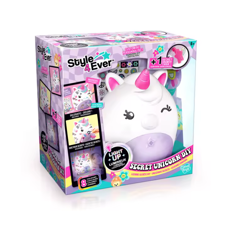 Secret Deco Diy Unicornio Lámpara - Style 4 Ever - Canal Toys - OFG301 - 1
