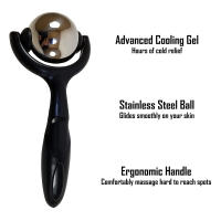 Bola De Masaje Rollo Para Alivio Del Dolor Muscular Profundo Y Rigidez Del Cuerpo Cuello Espalda Pierna Y Plantar Fascitis PP Acero Inoxidable Manual - details 5