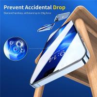 Protector De Pantalla De Vidrio Templado Para iPhone 14 13 12 11 pro Max Mini 5PCS Resistente a Arañazos Y Agua Compatible Con Modelos Variados De iPhone - details 5