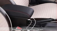 Consola Central Con Reposabrazos Para Kia Soul 2006-2017 Cubierta De Cuero Interior Del Coche USB Piezas De Automóvil - details 9
