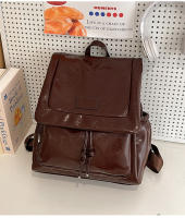 Bolso tipo mochila para el hombro con colgante, moderno, sencillo, informal y de gran capacidad para mujer, con textura y estilo. - details 13