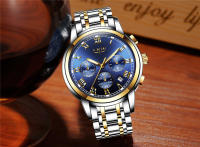 Reloj De Hombre LIGE 2024 Chronógrafo Deportivo De Lujo Marca Relojes De Cuarzo Acero Inoxidable Impermeable Con Manos Luminosas Y Calendario Completo - details 11