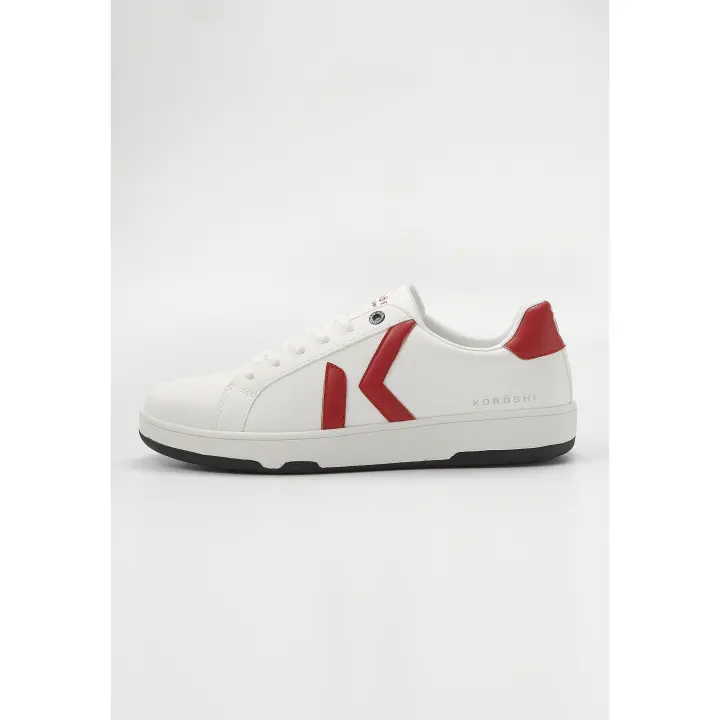 Koroshi Zapatilla casual sneaker con cordones color rojo para hombre | Ropa Casual - 1