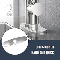Grifo de Cocina Moderno de Maple inoxidable con válvula de bola, tratamiento de surface cepillado, Caño Grados giratorio de 360, pulverizador de doble función para Agua fría y Caliente-Níquel cepillado - details 12