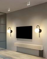 Lámpara De Pared LED De Vidrio Mate Con Interruptor De Enchufe Negro Y Oro G9 Para Pasillo Aisles Luz De Pared Moderna Para Cocina Comedor Dormitorio Foyer Estudio - details 31