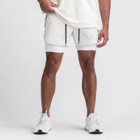 Shorts De Verano 2023 Para Hombre Deporte Fitness Running Doble Capa Quick-drying Two-in-One Estilo Casual Cierre Con Cordón - details 17