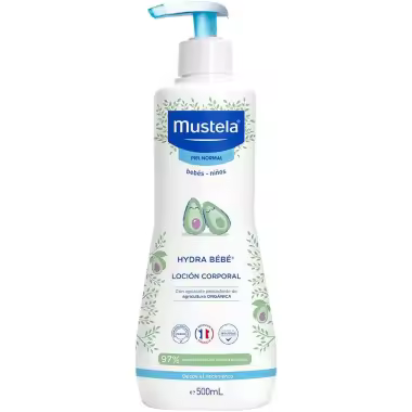 Mustela Hydra Bebé Leche Corporal Hidratante para Bebés con Perseose de Aguacate - 1