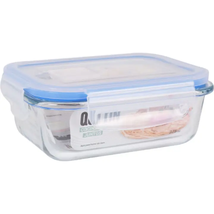 LILI HOME Tupper Fiambrera Hermético de Vidrio de Borosilicato Diseñados con materiales resistentes y un innovador sistema de cierre de aire, son perfectos para usar en el microondas de manera segura, además de conservar la frescura y sabor de tus co - 1