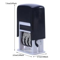 Sello DIY Con Fecha Para Oficina Y Escuela Sello Self-Inking Mini De Plástico Para Emboss Y Decoración Sin Material Químico Peligroso - details 1
