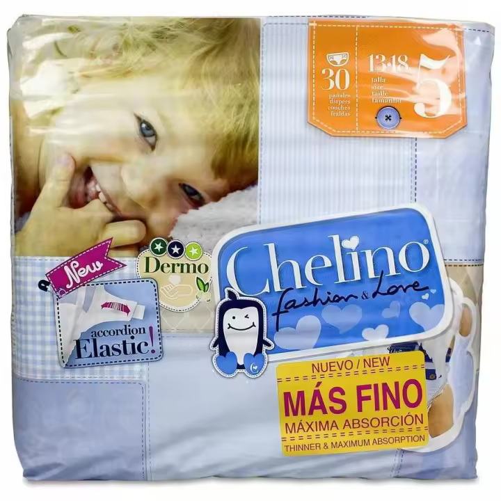 Chelino Fashion & Love Pañales Talla 5 (13-18 Kg), 30 Uds - 1