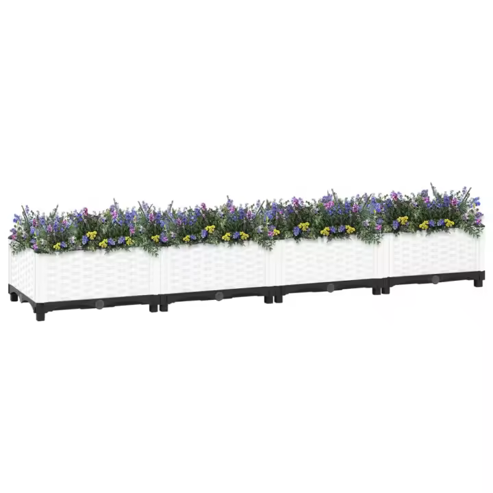 vidaXL Arriate 160x40x23 cm polipropileno Color Gris oscuro,  Marrón,  Negro y mas - 1