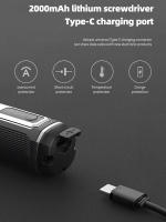Mini Destornillador Eléctrico Recargable USB 2000mAh Con Torque De 5N Herramientas De Reparación Multifuncionales Para Desmontaje DIY - details 9