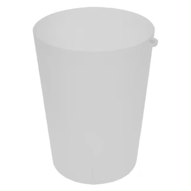 MONOUSO | Vaso Reutilizable Durable PP con Argolla Translúcido 900ml (14 Uds) - 1