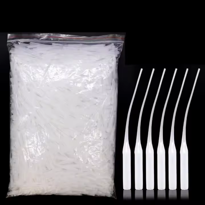 Aplicador De Precisión De Tubo De Derrame Con Tiras De Bajo Peso Plástico Para Extensor De Pegamento Pipeta De Medición - 1