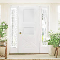 Cortinas De Puerta Transparentes Voile Floral Cortinas De Ventana Modernas Cortina De Puerta Semi-Translúcida Con Bolsa De Rodillo - details 13