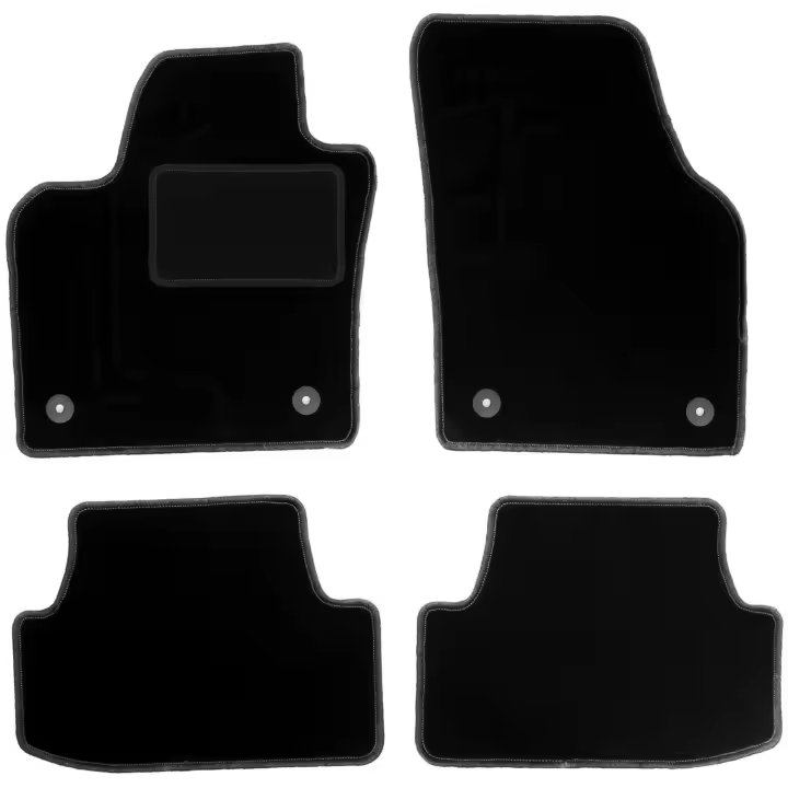 Juego completo de alfombrillas de velour para: Volkswagen Polo VI hatchback (2017-) - 1