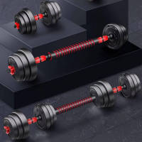 Juego De Mancuernas Ajustables Multifuncionales 3 En 1, Ajustables Con Asa Opcional, Barra Recta, Para Flexiones, 40 Kg, 50kg, Pesas De Gimnasio En Casa Para Hombres - details 2