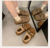 Botas De Invierno Para Mujer Con Cordones Antideslizantes Y Lona De Microfibra Botines De Punta Redonda Y Suela De Goma Aislante Y Confortables - details 10