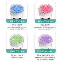 Dispositivo De Belleza Para Cuidado De La Piel MINI HiFu 4.0 Recargable Con Ultrasonido LED EMS Microcorriente Pulso Facial Levantamiento USB Charger Plástico - details 4